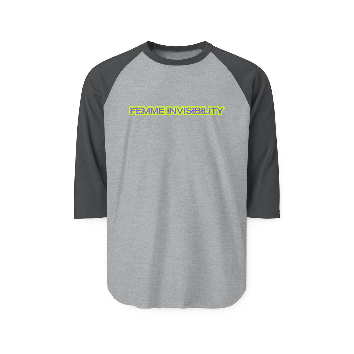 Femme Invisibility Three-Quarter Sleeve Raglan Shirt
