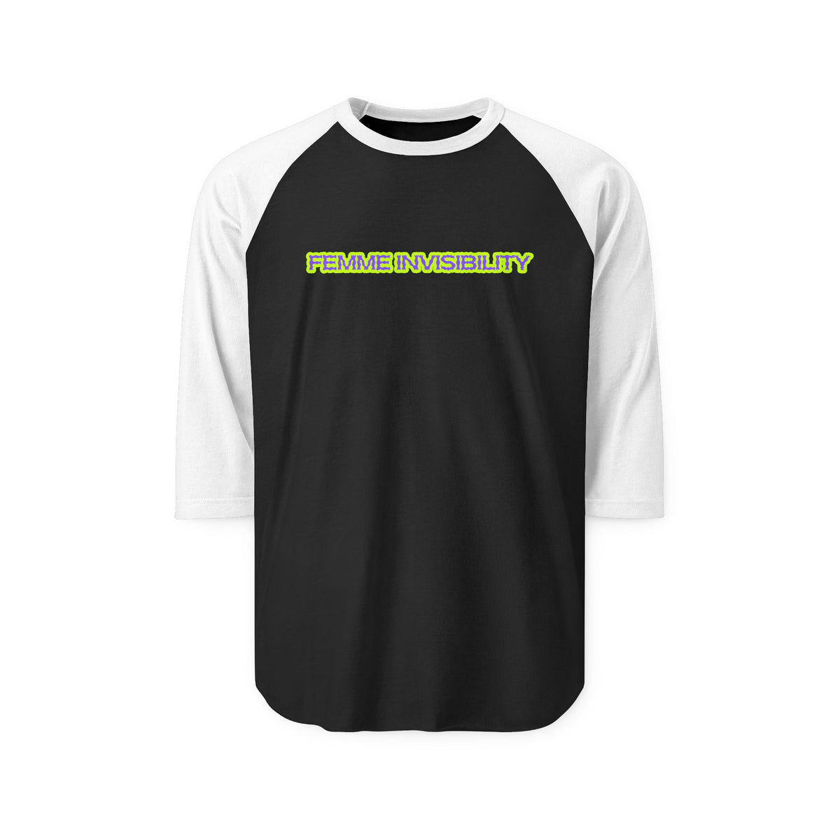 Femme Invisibility Three-Quarter Sleeve Raglan Shirt