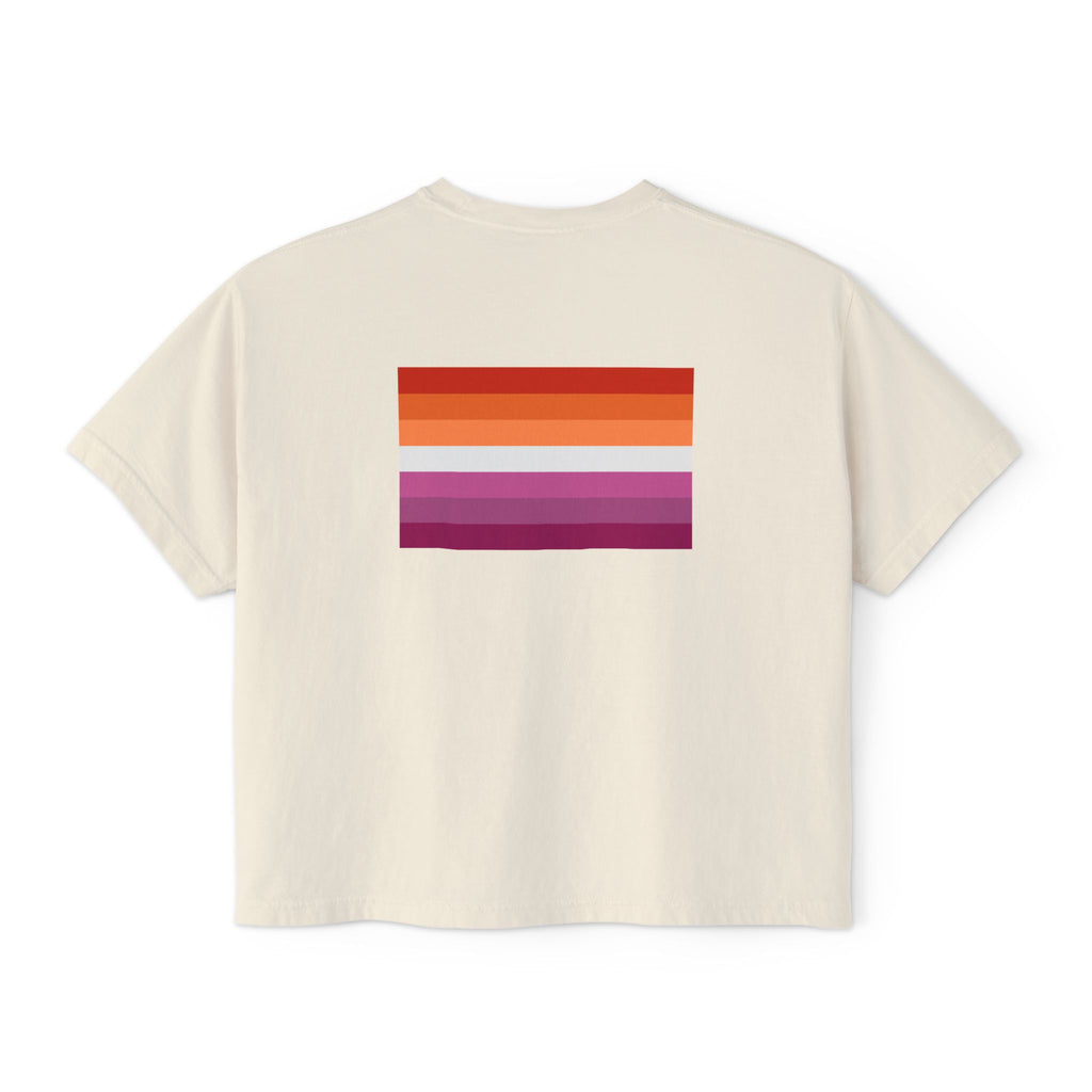 Lesbian Lore w/ flag Boxy Tee