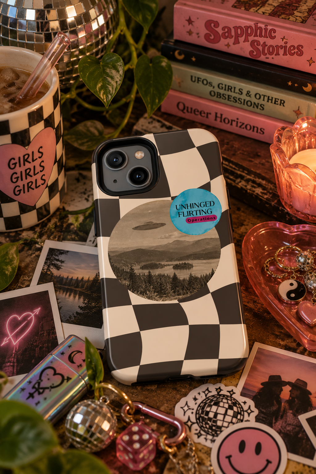 UFO Unhinged Flirting Operations iPhone case