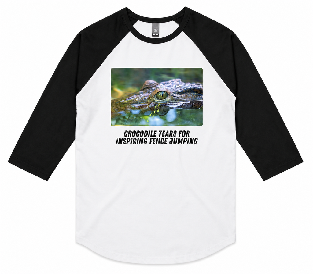 Crocodile Tears For Inspiring Fence Jumping Raglan Top