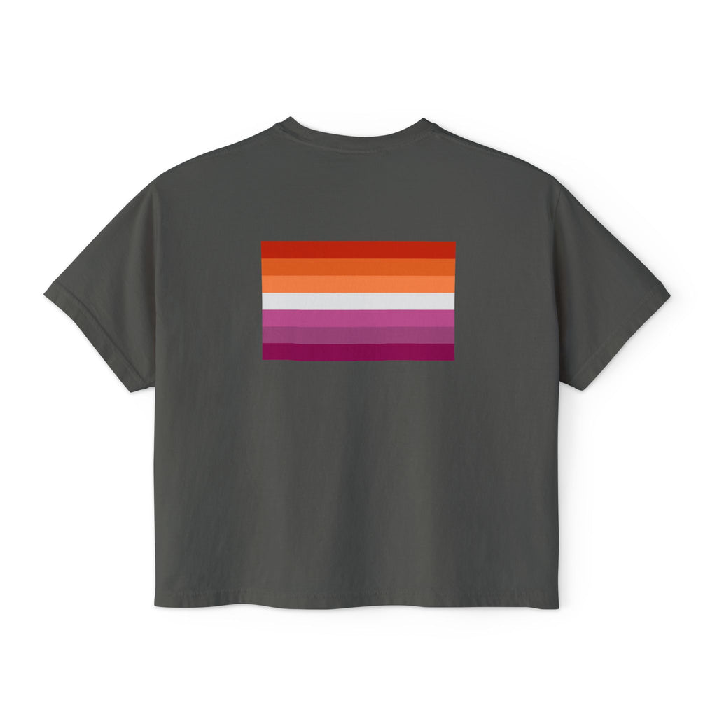Lesbian Lore w/ flag Boxy Tee