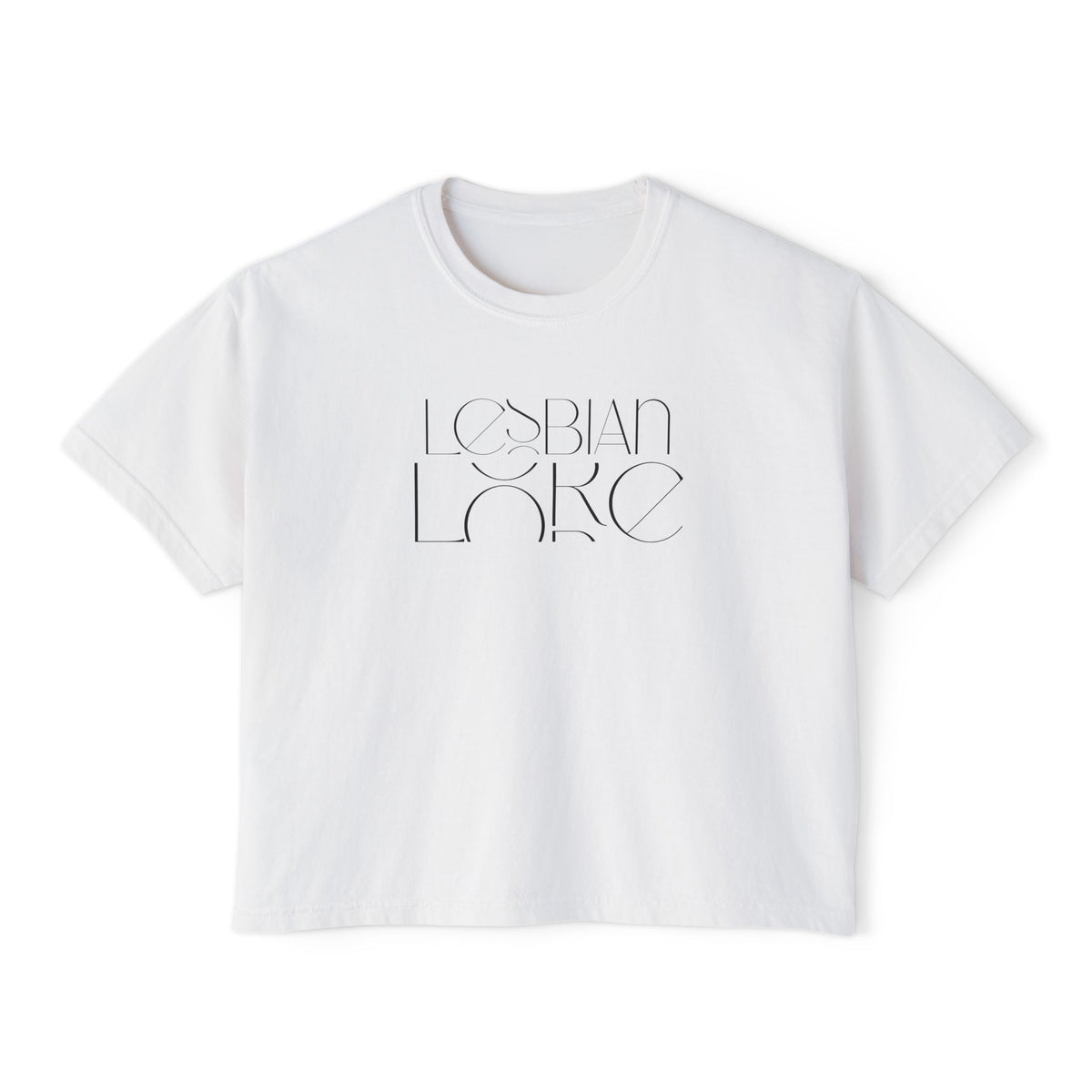 Lesbian Lore w/ flag Boxy Tee