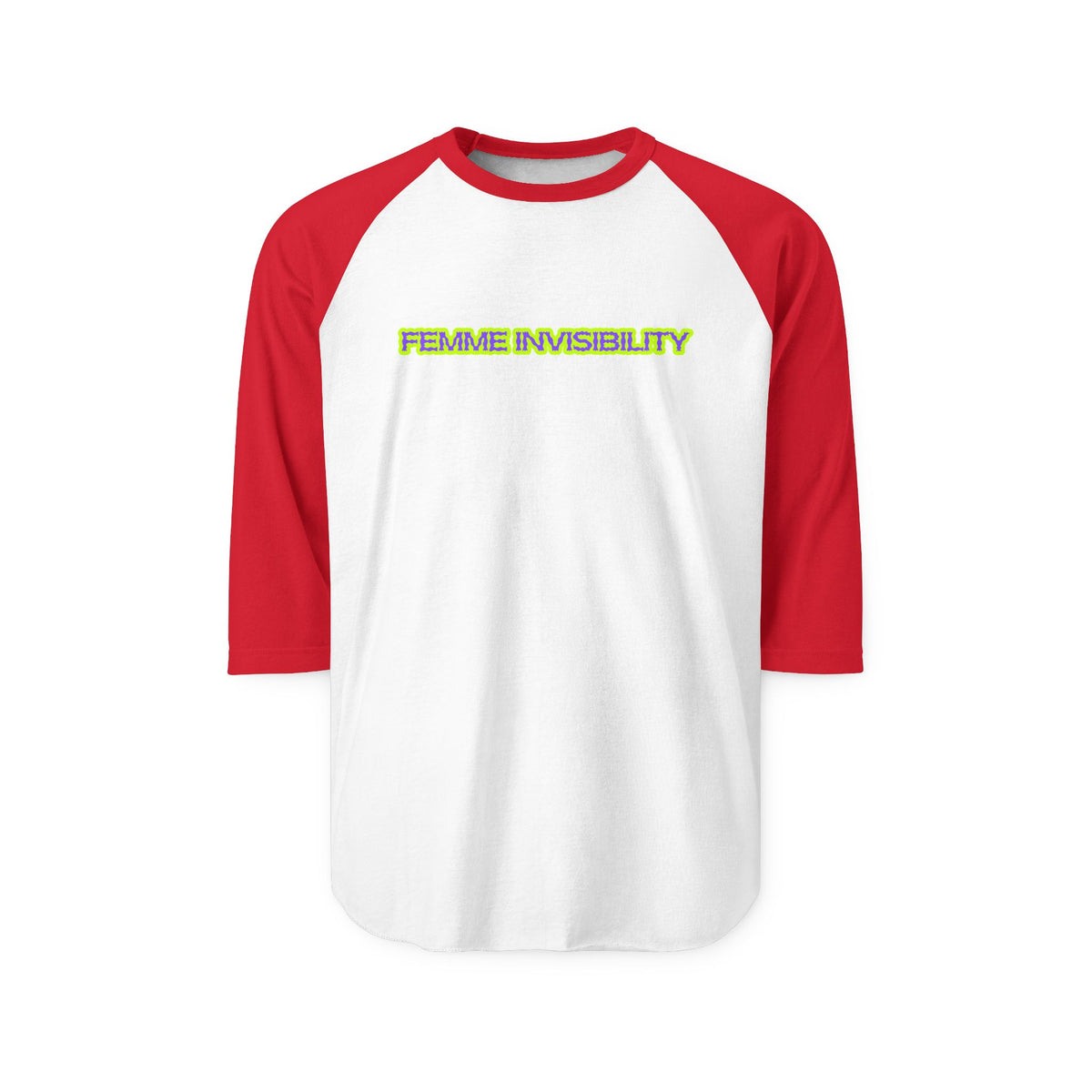 Femme Invisibility Three-Quarter Sleeve Raglan Shirt