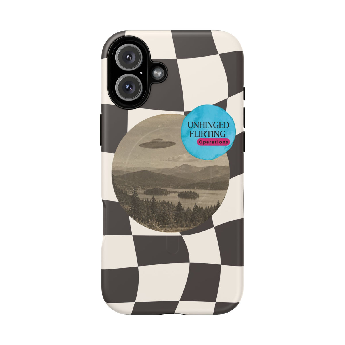 UFO Unhinged Flirting Operations iPhone case