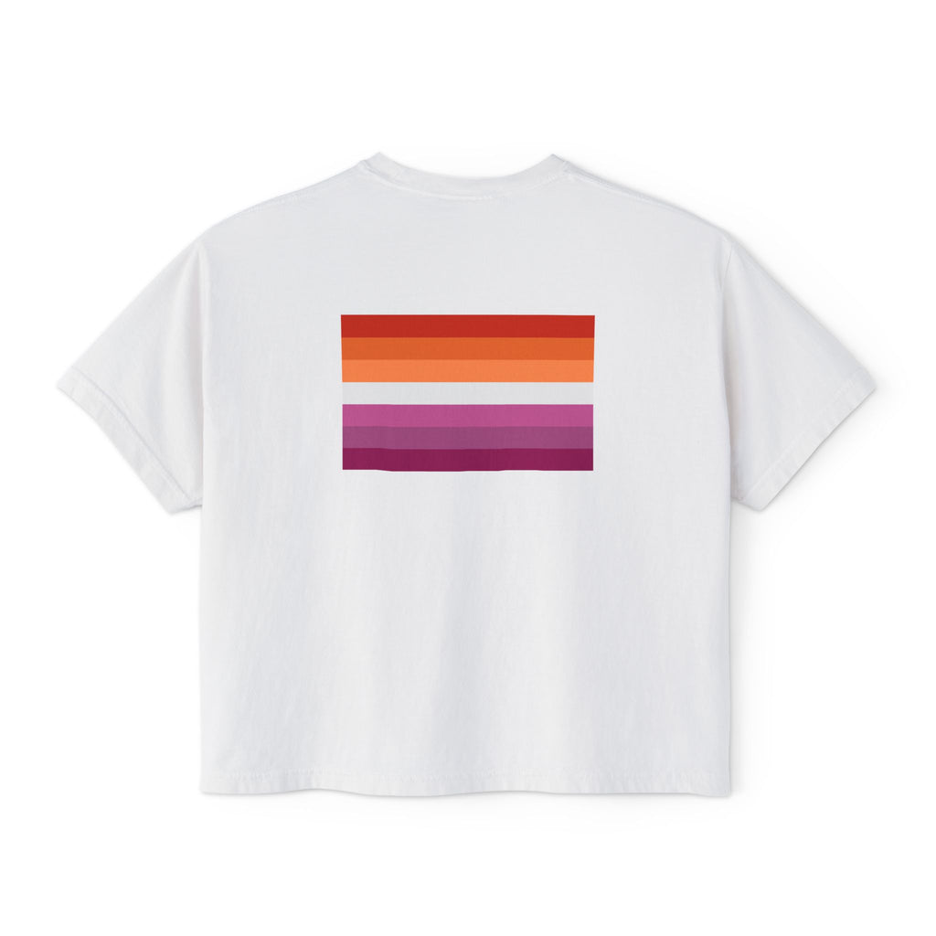 Lesbian Lore w/ flag Boxy Tee