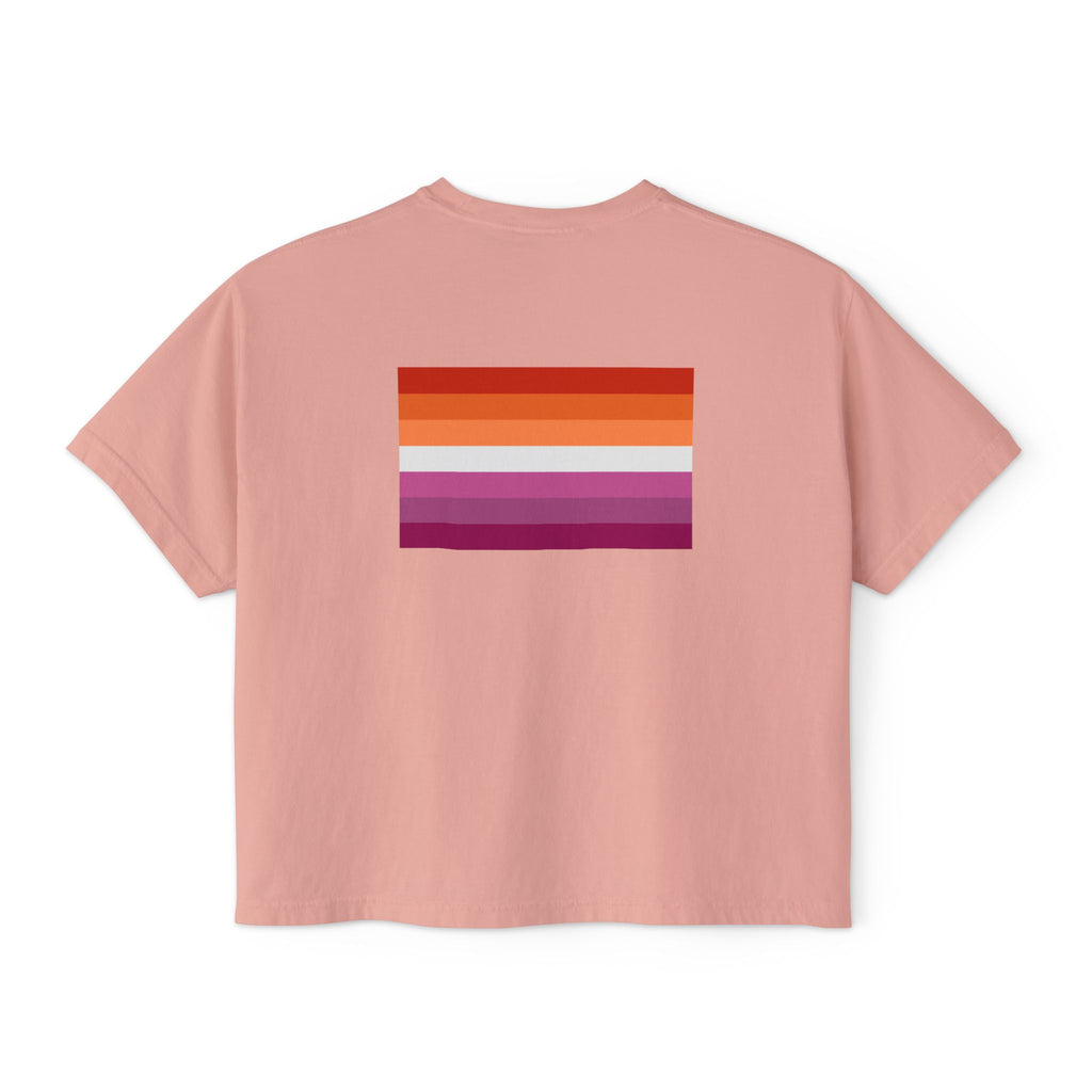 Lesbian Lore w/ flag Boxy Tee